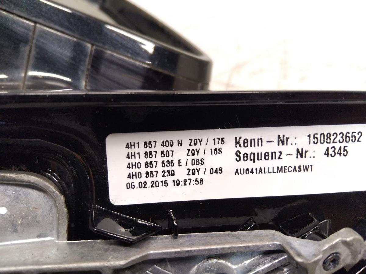 Audi A8 4H D4 orig Au&szlig;enspiegel links elek anklappbar abblendbar Kamera BJ2015