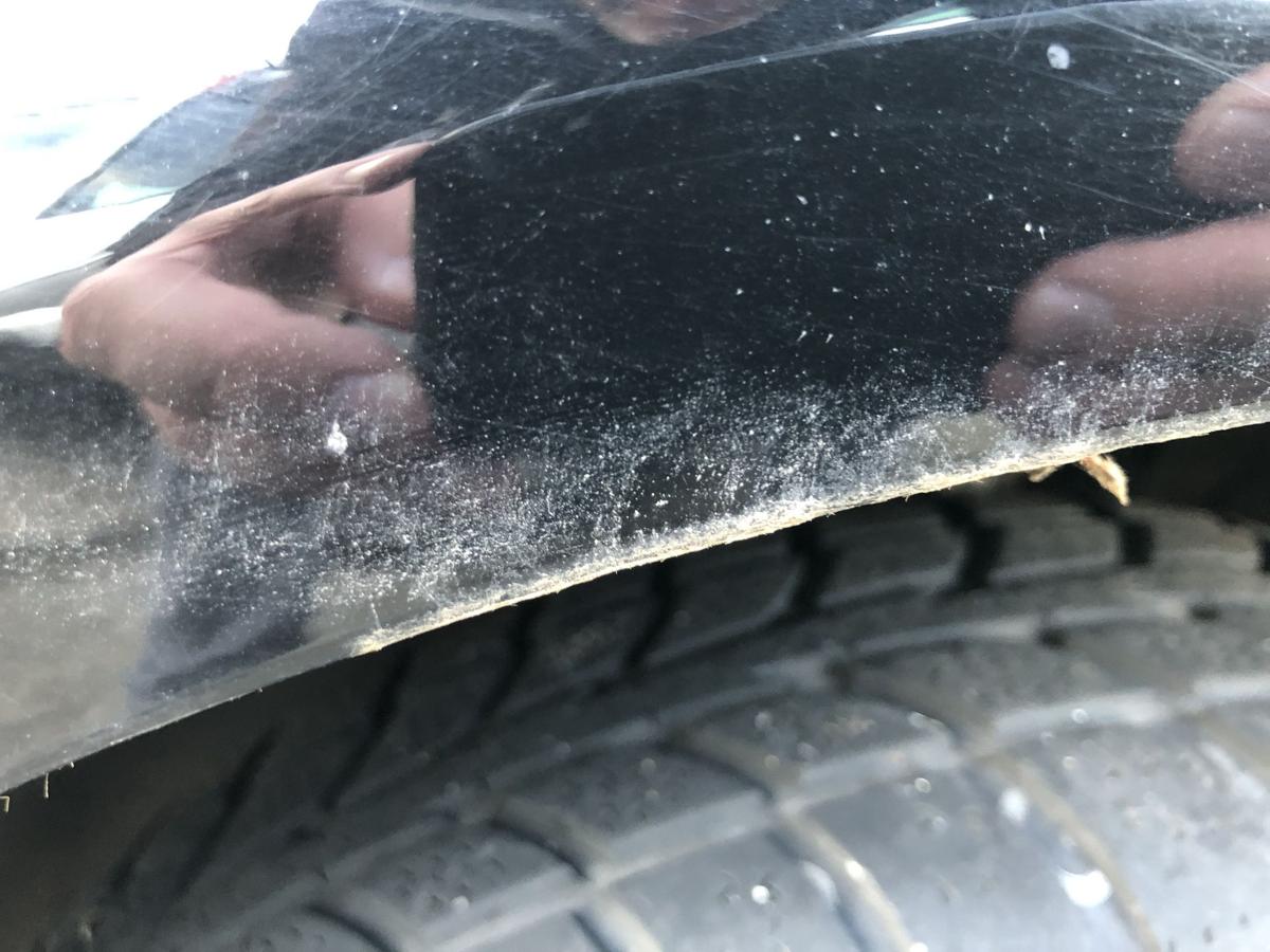 VW Polo 9N3 ab 05 Kotfl&uuml;gel vorn links Fender L041 Billantschwarz Kratzer Dellen