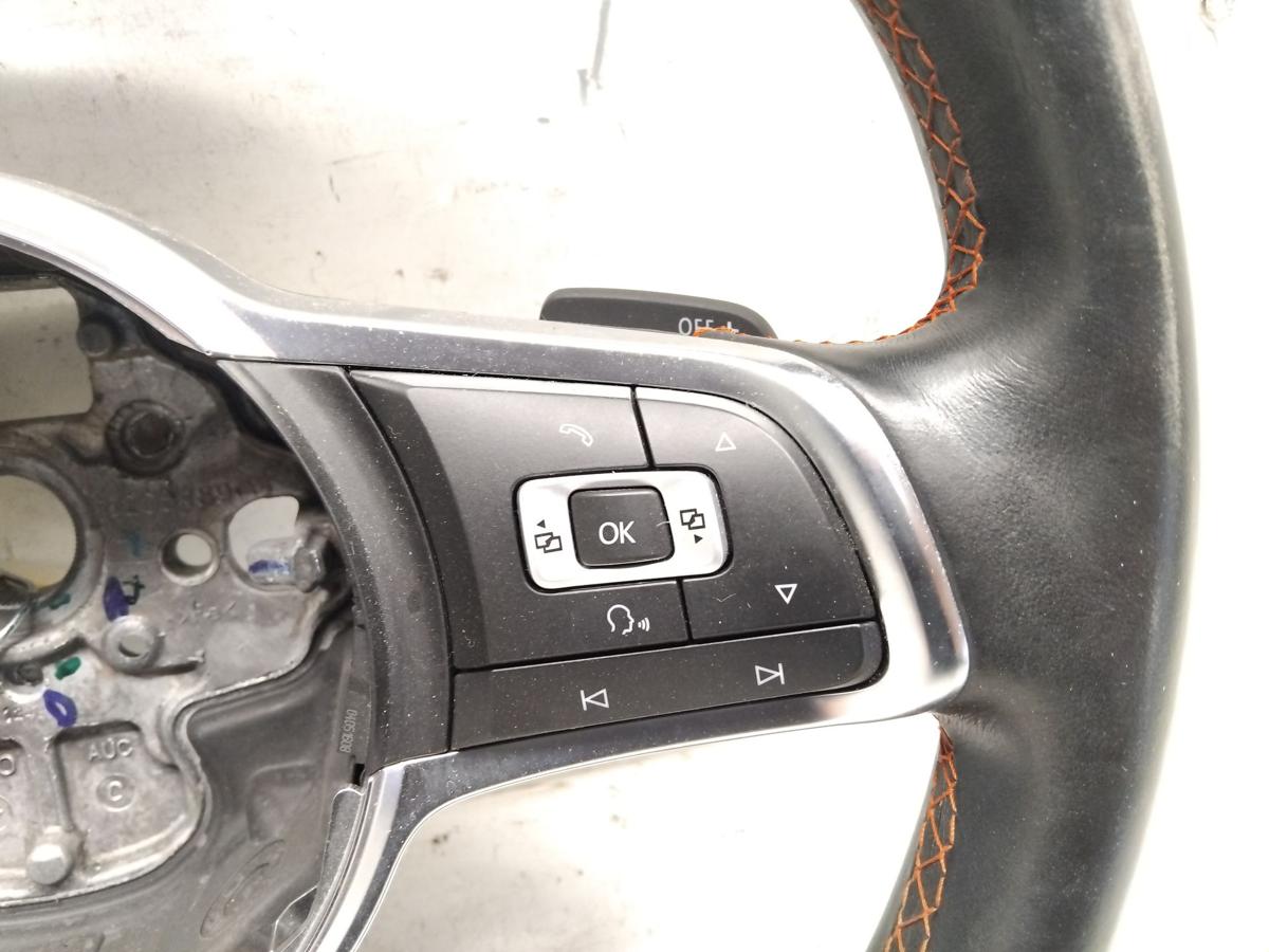 VW Golf 7 GTI original LederLenkrad mit DSG-Schalttasten Bj.2016 5G0419091R APX