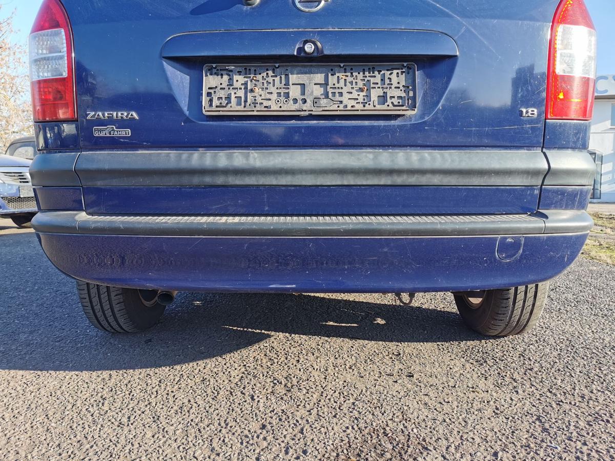 Opel Zafira A Stossf&auml;nger Stossstange Bumper hinten Z20Z Atlantikblau