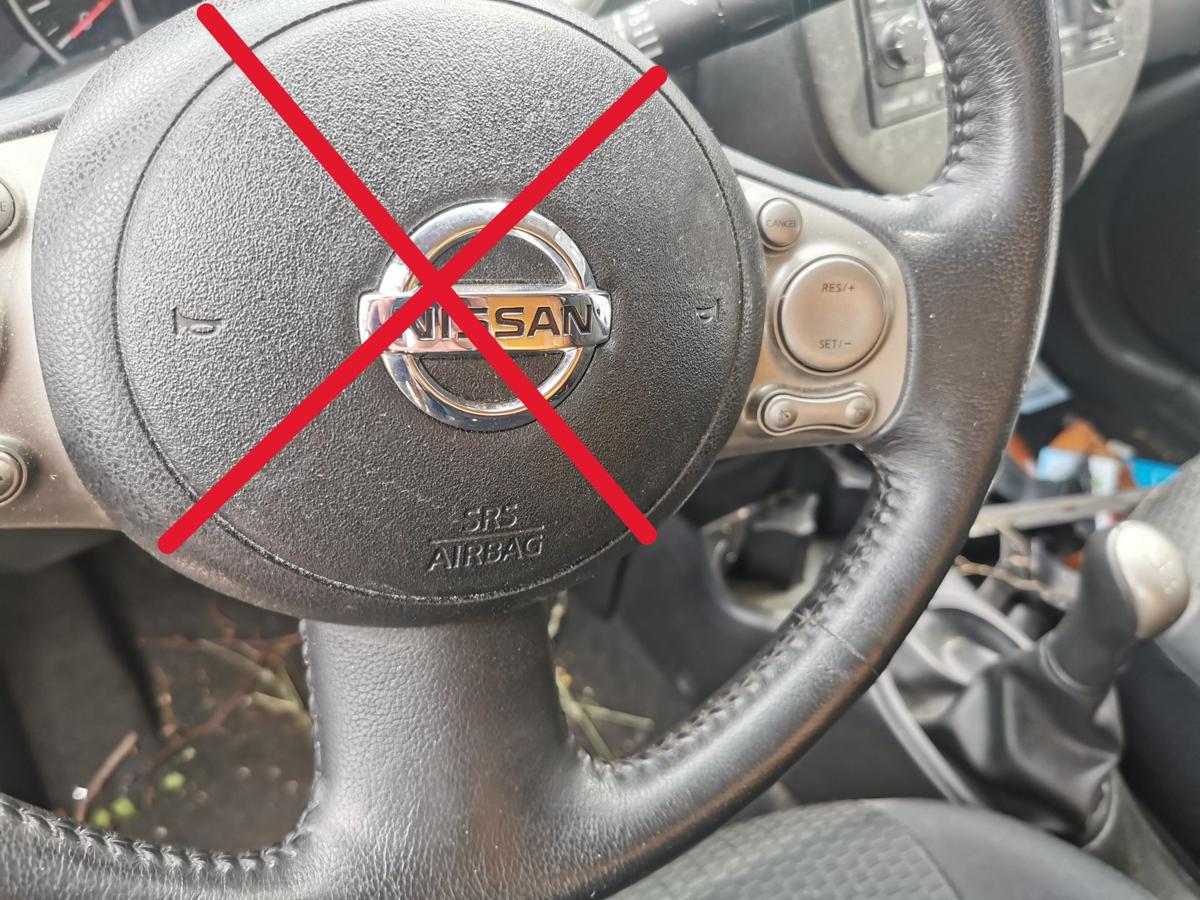 Nissan Micra K13 Lenkrad Leder Lederlenkrad Multifunktion ohne Modul TEXT