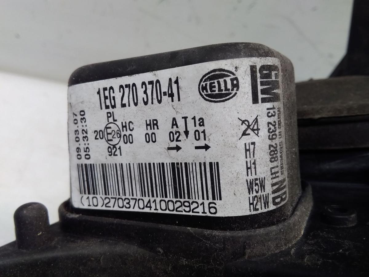Opel Astra H orig Scheinwerfer links Facelift chrom Hella mit LWR BJ07 13239288