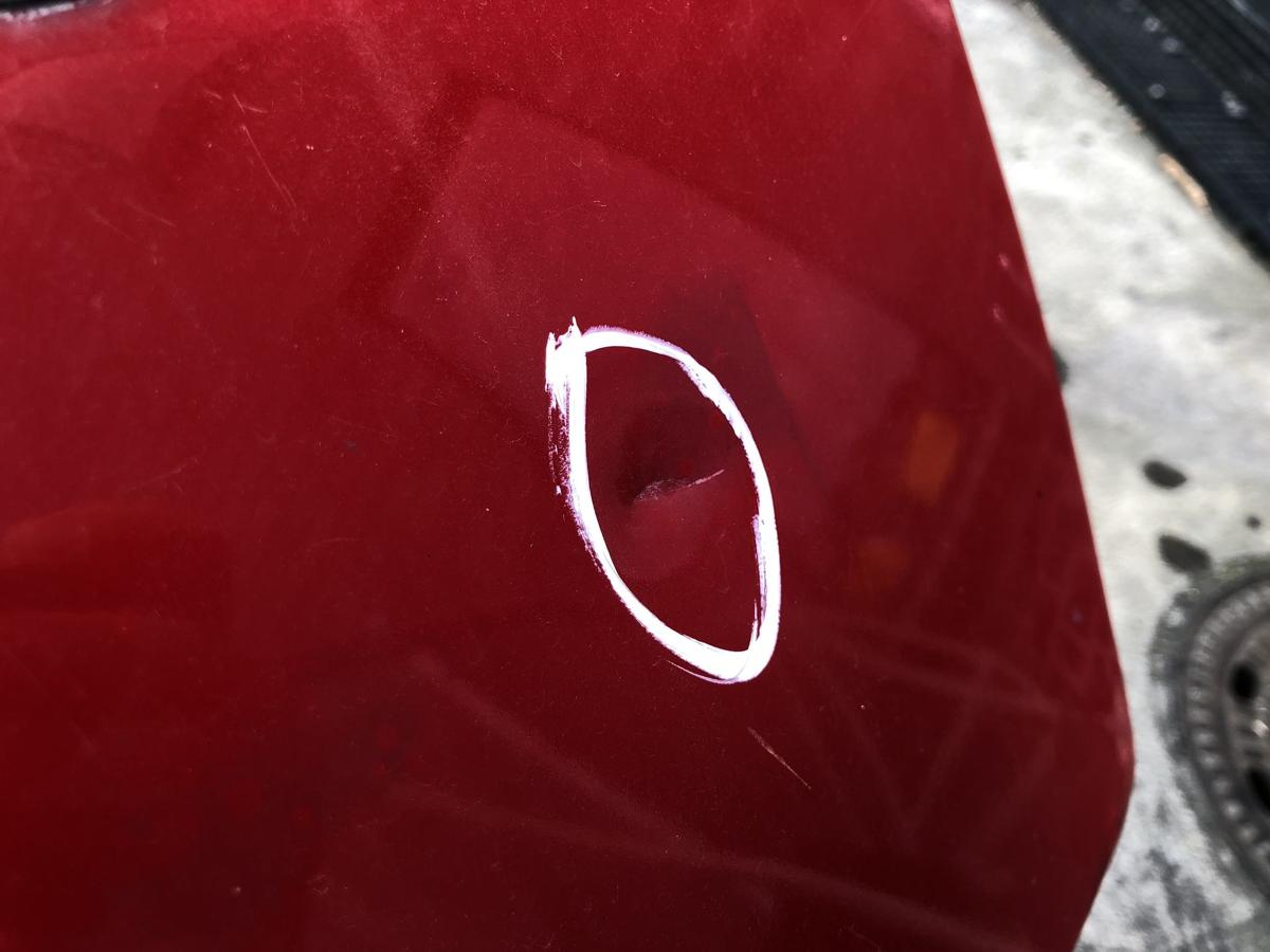 Mazda Demio DW Heckklappe mit Heckscheibe Heckdeckel A3E Classic Red