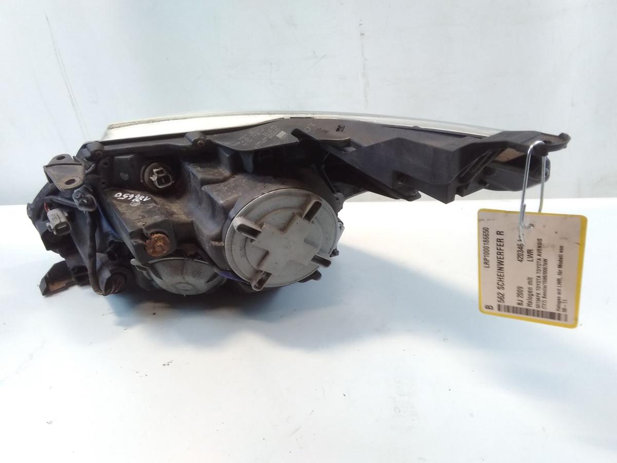 Toyota Avensis T27 original Scheinwerfer rechts Halogen mit LWR BJ2009