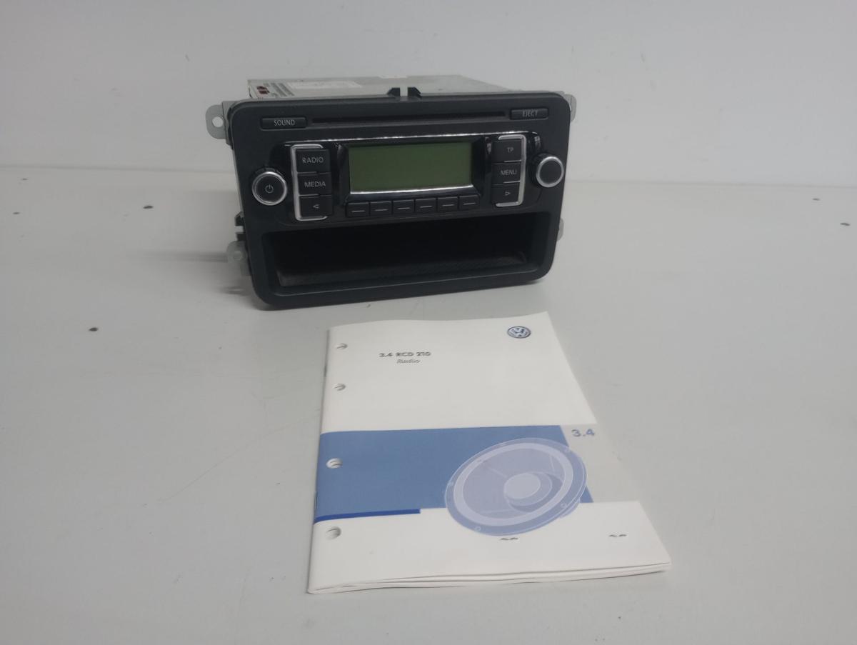 VW Golf VI 6 original Radio RCD210 1K0035156A mit Code Bj 2008