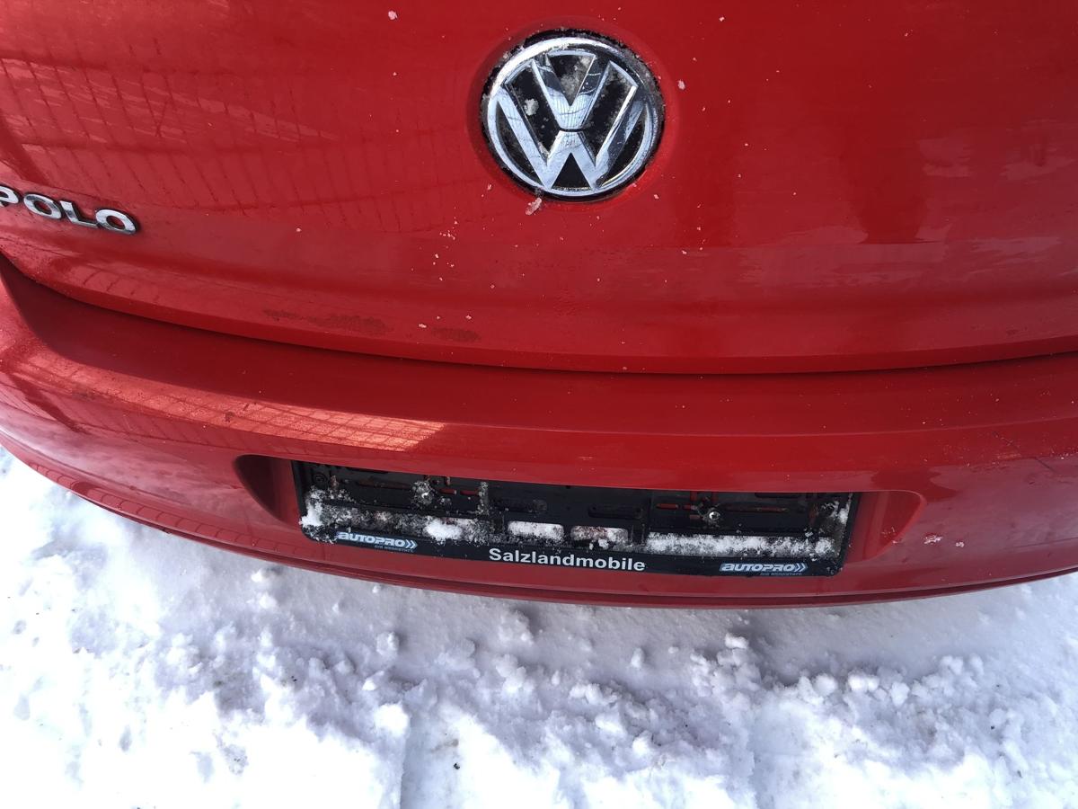 VW Polo 6R Stossf&auml;nger hinten LP3G Bumper Stossstange Hecksch&uuml;rze