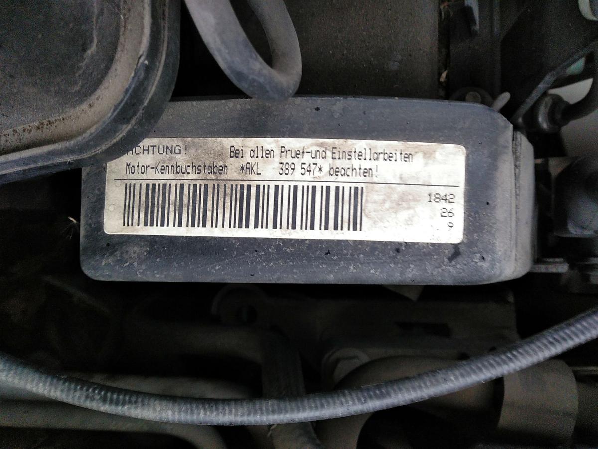 Motor Engine AKL 1.6 74kw Automatik Laufleistung 132103km VW Golf 4 Bj.1998