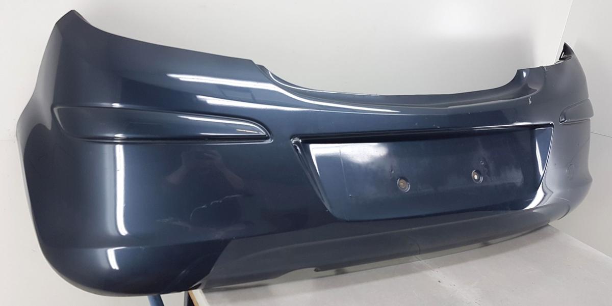 Opel Corsa D Stoßstange Stoßfänger hinten 13179893 Bj07 Z168 Metro Blue 3 Türig