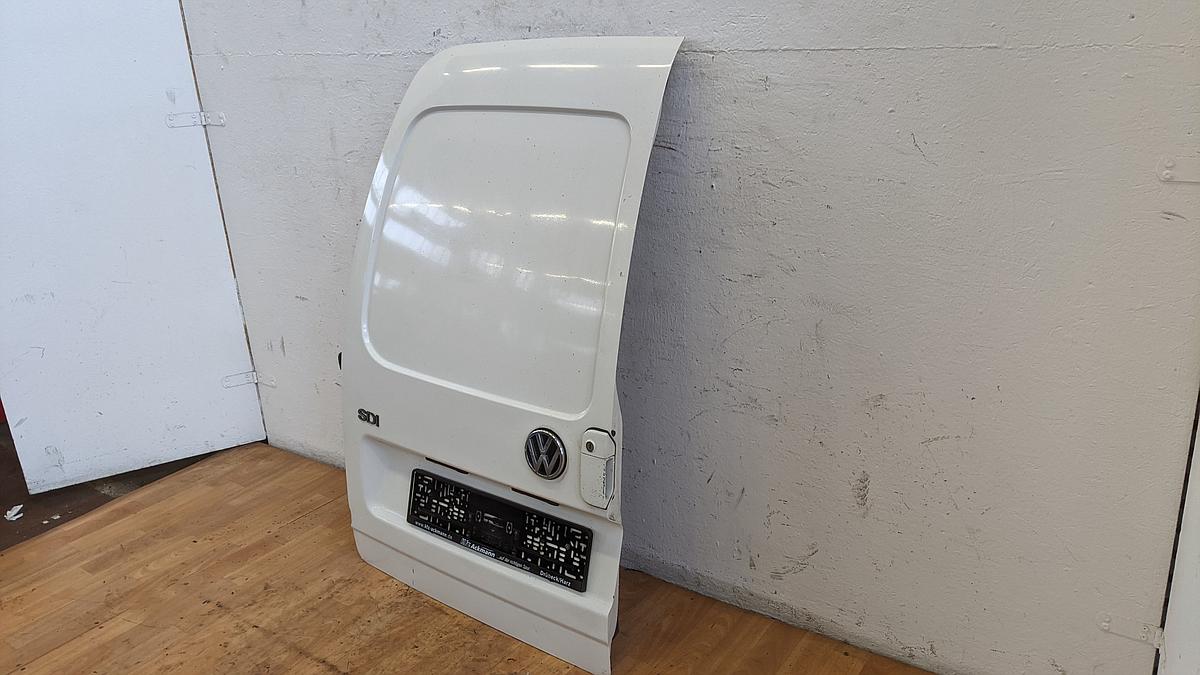 VW Caddy 9K Fl&uuml;gelt&uuml;r hinten links ohne Scheibe Heckt&uuml;r 902 weiss