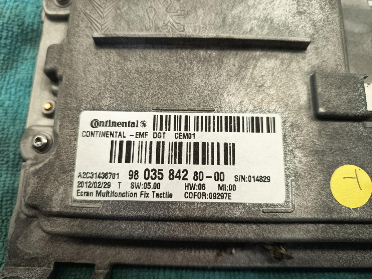 Peugeot 208 I orig Display Bildschirm Navi Radio Touchpad Bj 2012