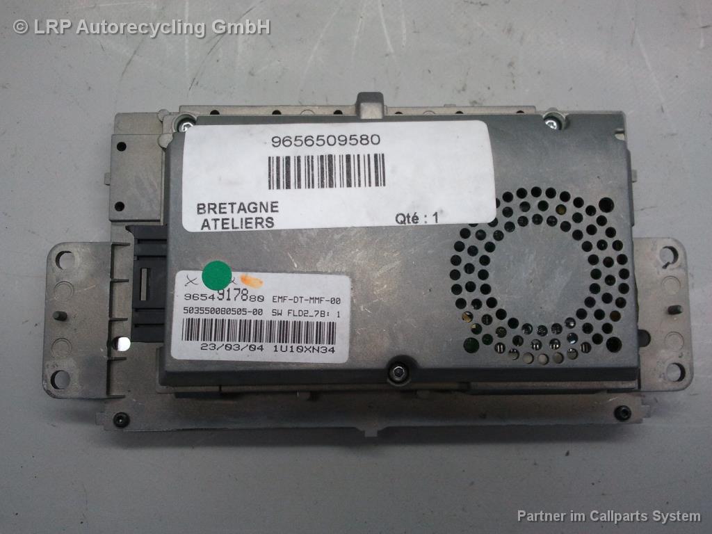 Monitor/Bildsch. 9654917880 Peugeot 407 (6d/6e Ab 05/04) BJ: 2004