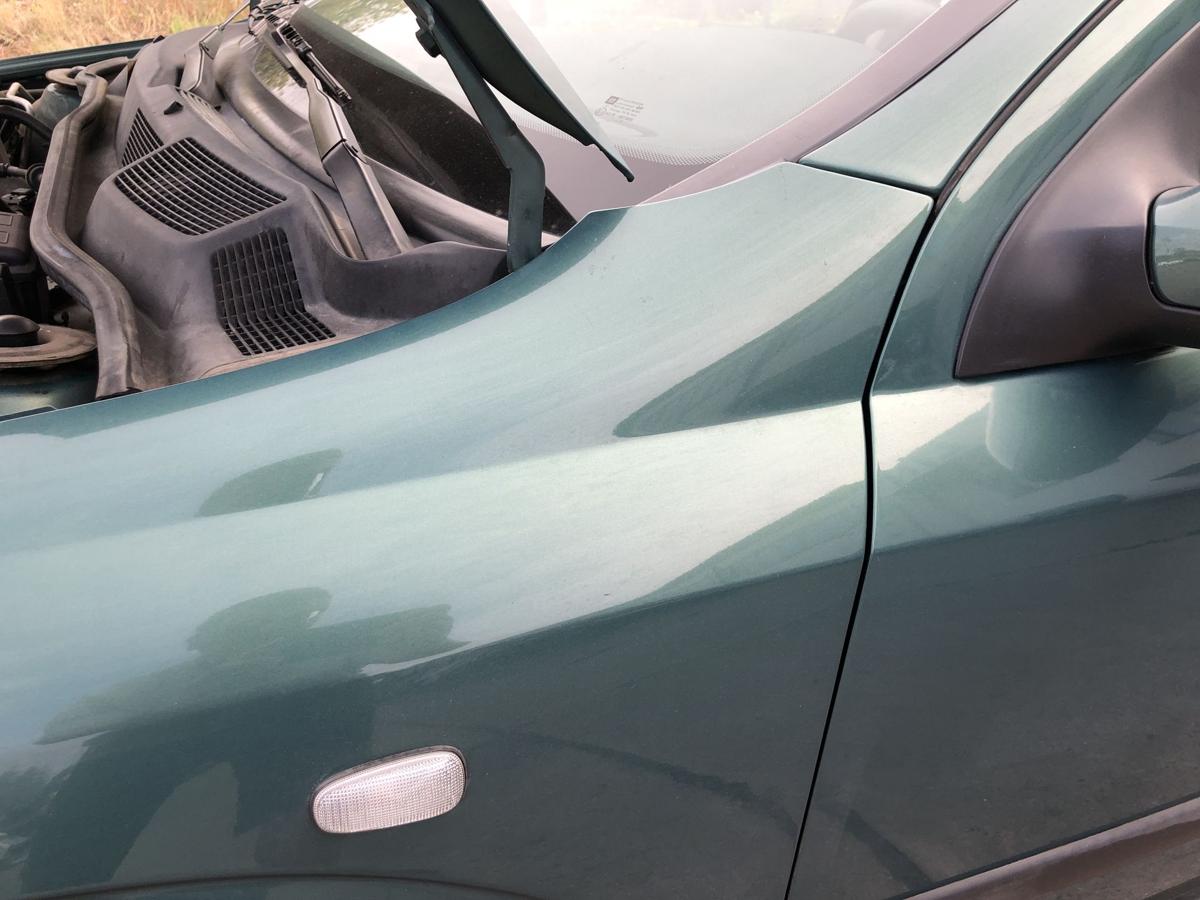 Opel Astra G Kotfl&uuml;gel vorn links Fahrerseite Seitenwand 3GU Jadegr&uuml;n