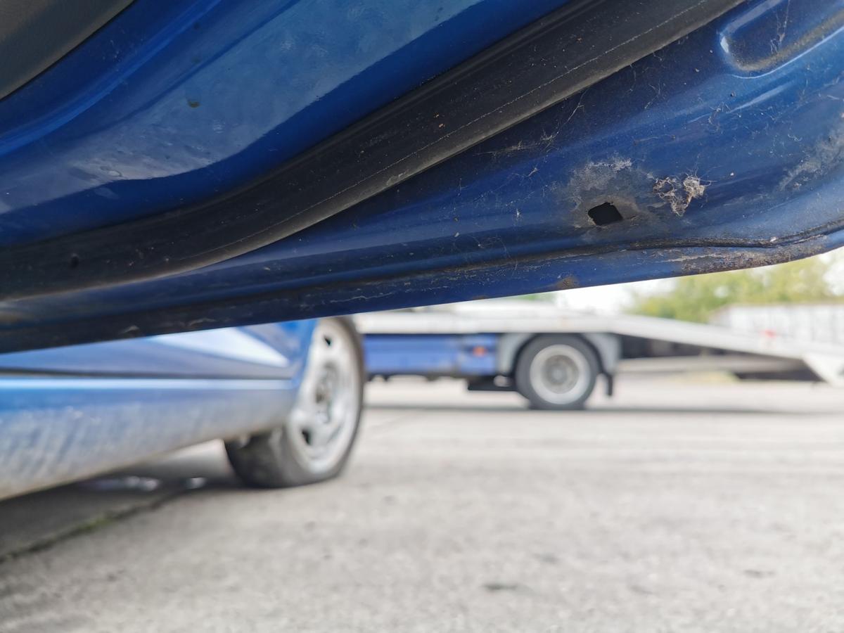 Chevrolet Spark M300 Tür Autotür Rohbau Fondtür hinten rechts GCT Moroccan Blue