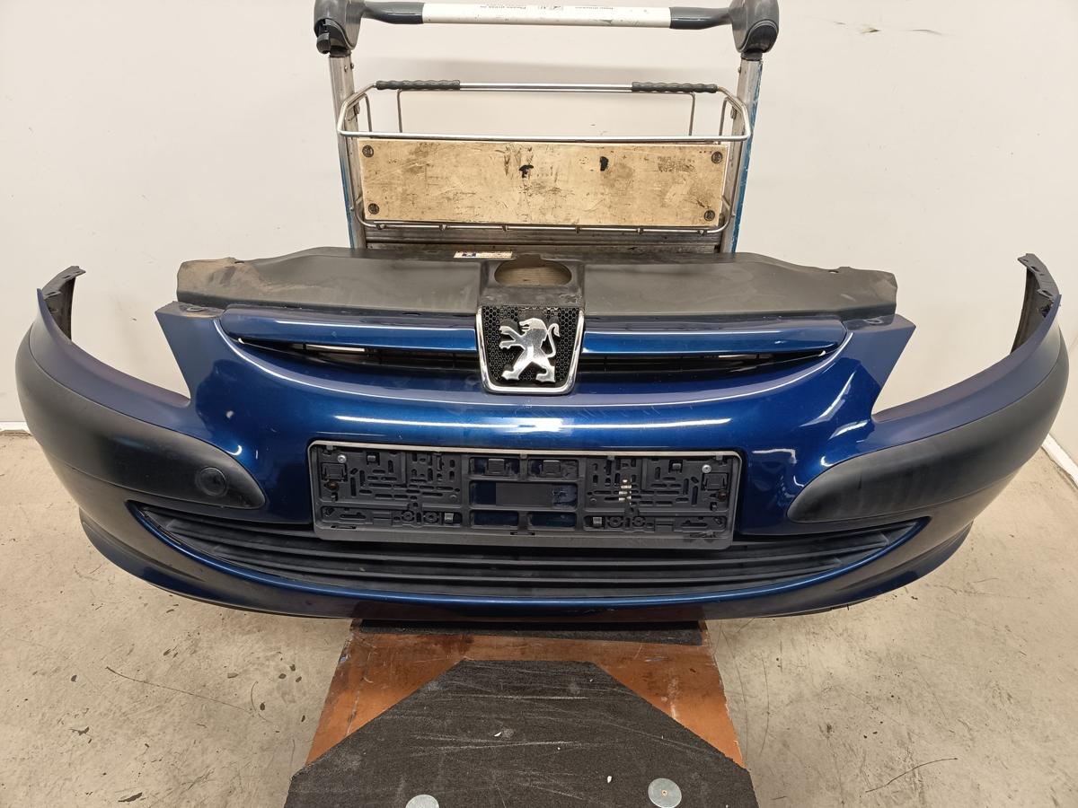 Peugeot 307 original Sto&szlig;stange vorne EGE Chinablau vor Facelift Bj 2005