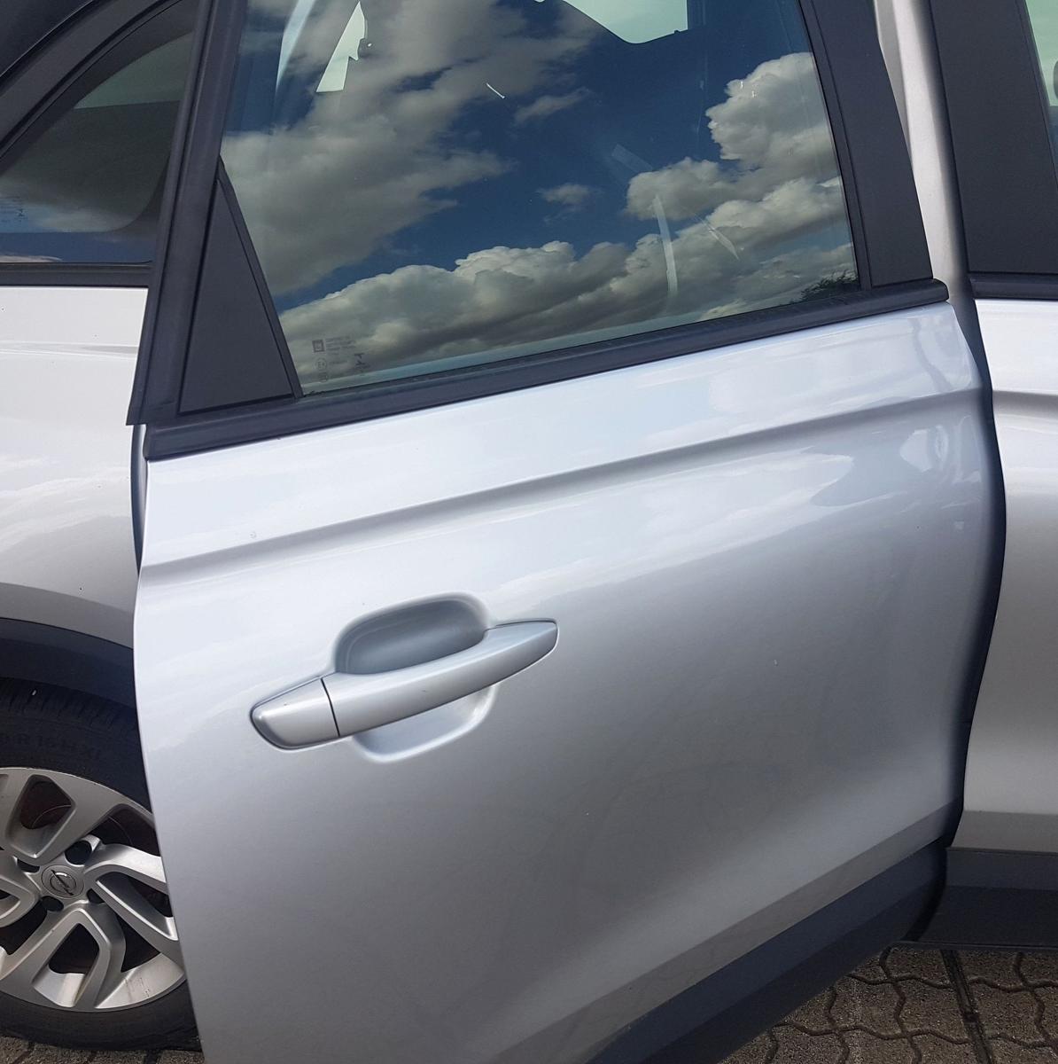 Opel Crossland X T&uuml;r hinten rechts in Z176 Argonsilber Metallic Bj2018 Rohbaut&uuml;r