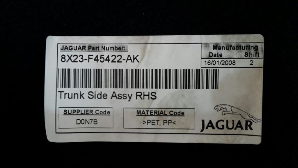 Jaguar XF X250 Bj.08 Innenverkleidung Kofferraum rechts 8X23F45422AK