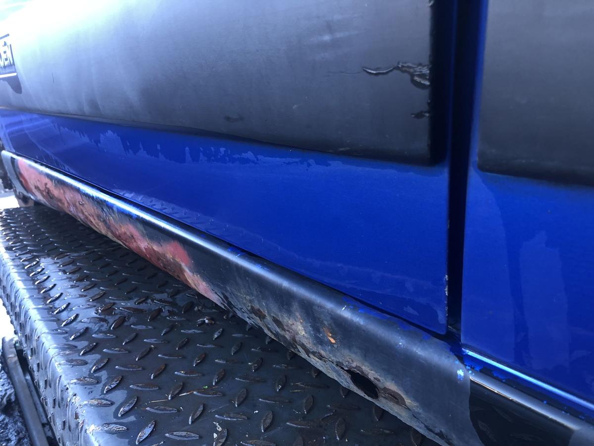 Citroen Berlingo I original Tür vorn links Fahrer KMH Königsblau Bj 2006
