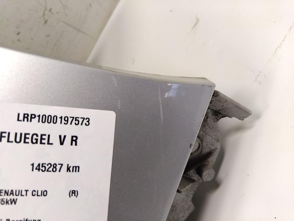 Renault Clio 3 original Kotfl&uuml;gel vorn rechts Index 185 silber BJ2005