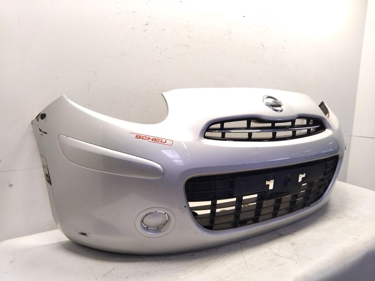 Nissan Micra 4 K13 original Stoßstange Stoßfänger vorn BJ2011 K23 brilliantsilbermetallic