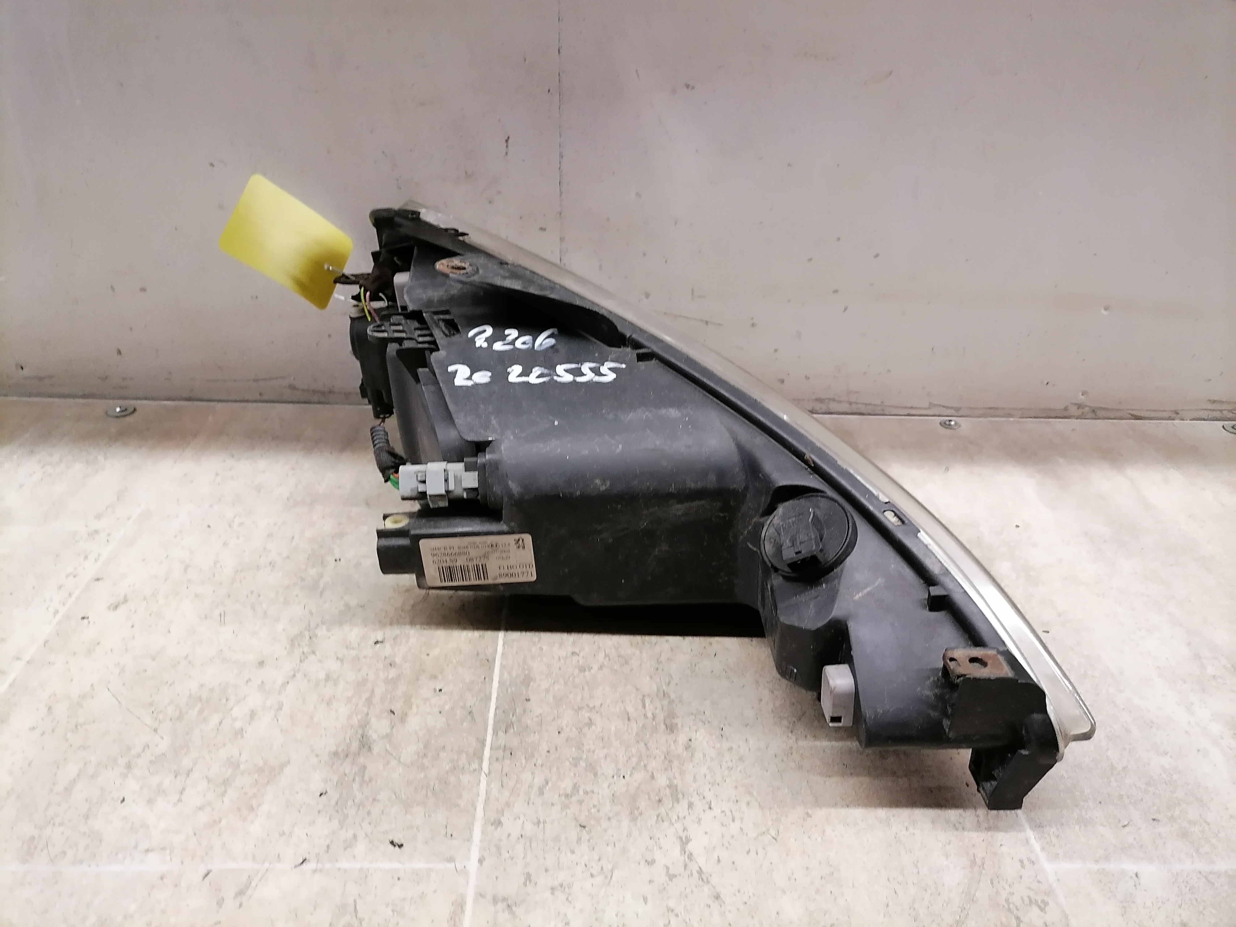 Peugeot 206 ab03 Scheinwerfer vorn links Lampe 9628666880