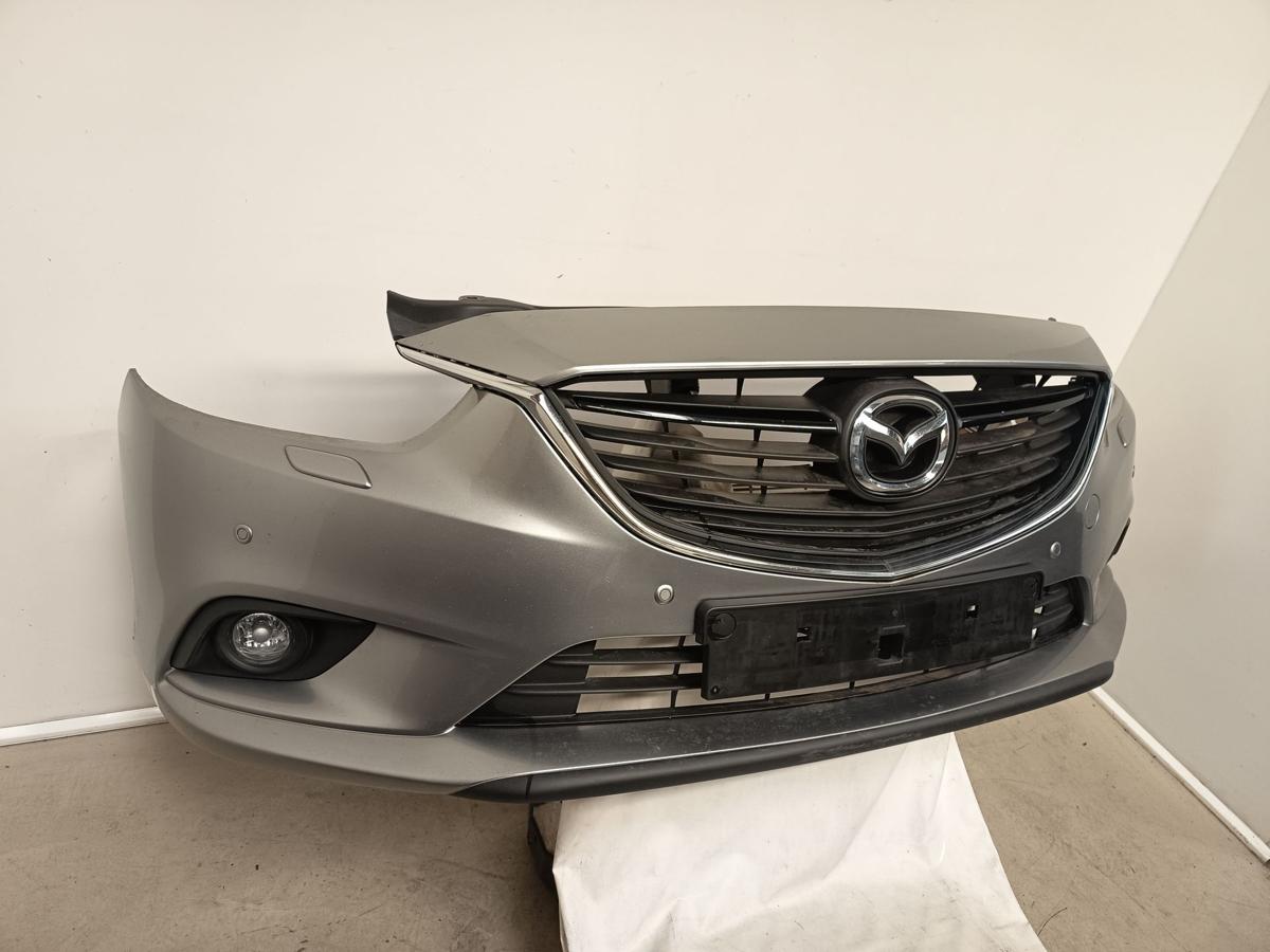 Mazda 6 GJ orig Stoßstange vorn Stoßfänger PDC SRA NSW 38P Silber met Bj 2015