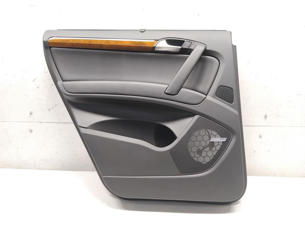 Audi Q7 4L original T&uuml;rverkleidung T&uuml;r hinten links BOSE Kunstleder Sonnenrollo