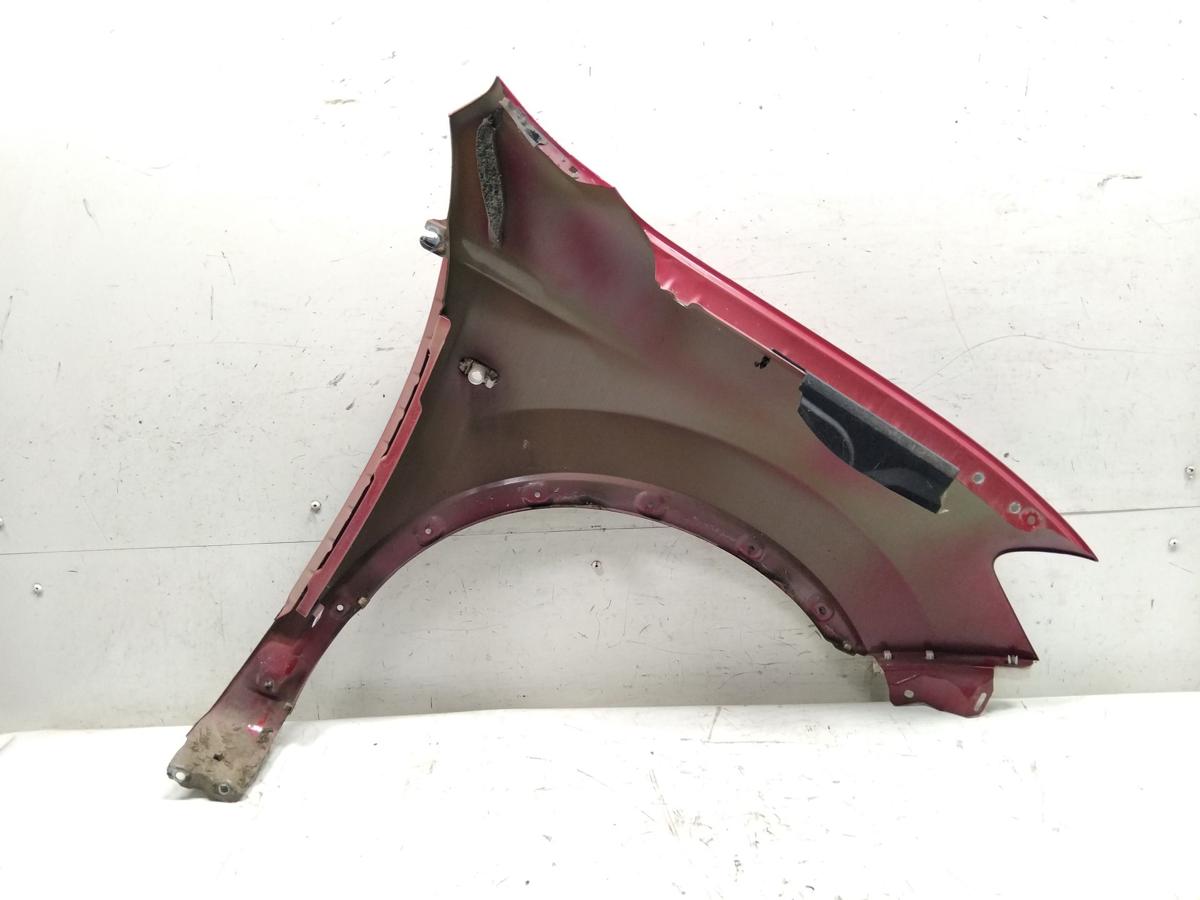 Nissan Qashqai J10 Facelift original Kotfl&uuml;gel vorn links Bj.2011 weinrotmetallic NAJ