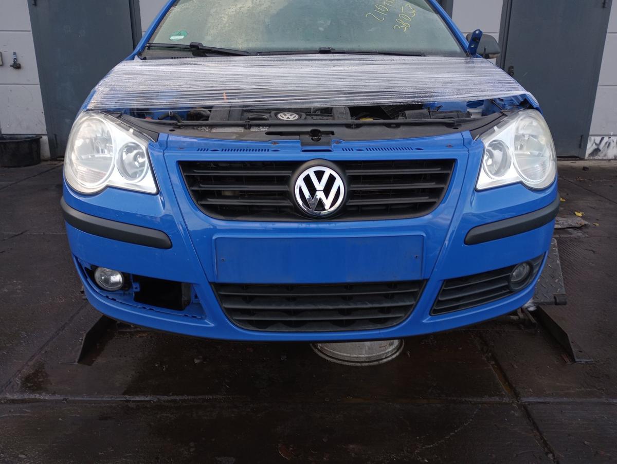 VW Polo 9N3 original Stoßstange Stossfänger vorn/Front NSW A5F Summer blue Bj 06