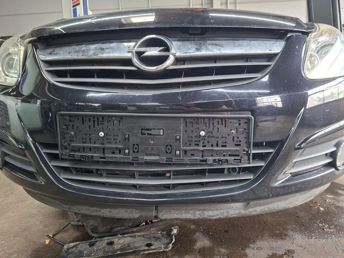 Opel Corsa D orig Stoßfänger Stoßstange vorn 2HU Saphirschwarz Metallic Bj 2007