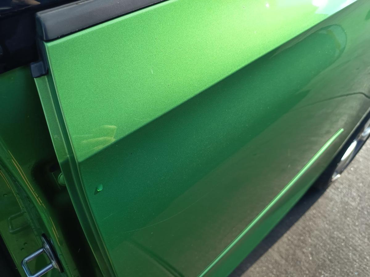 Skoda Rapid Spaceback original T&uuml;r hinten links Fond Rohbau F6Z Rallye gr&uuml;n