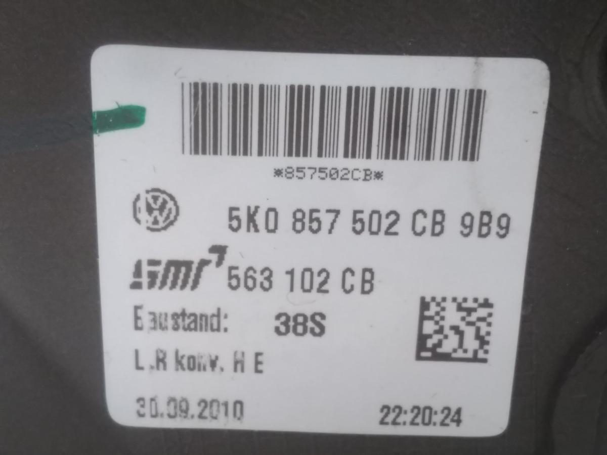 VW Golf 6 original Außenspiegel rechts elektrisch&beheizt 6 PIN BJ2010 LD5Q Shadow Blue