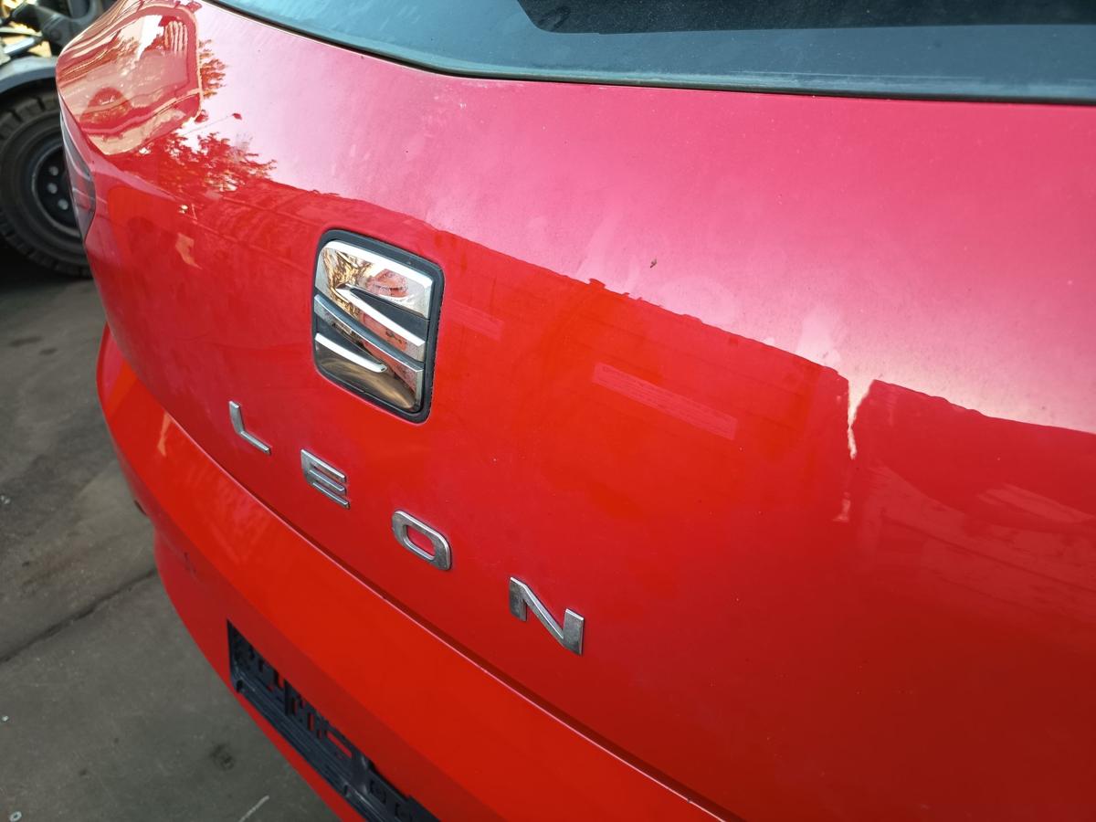 Seat Leon III Limousine original Heckklappe mit Scheibe S3H Purrot Bj2014
