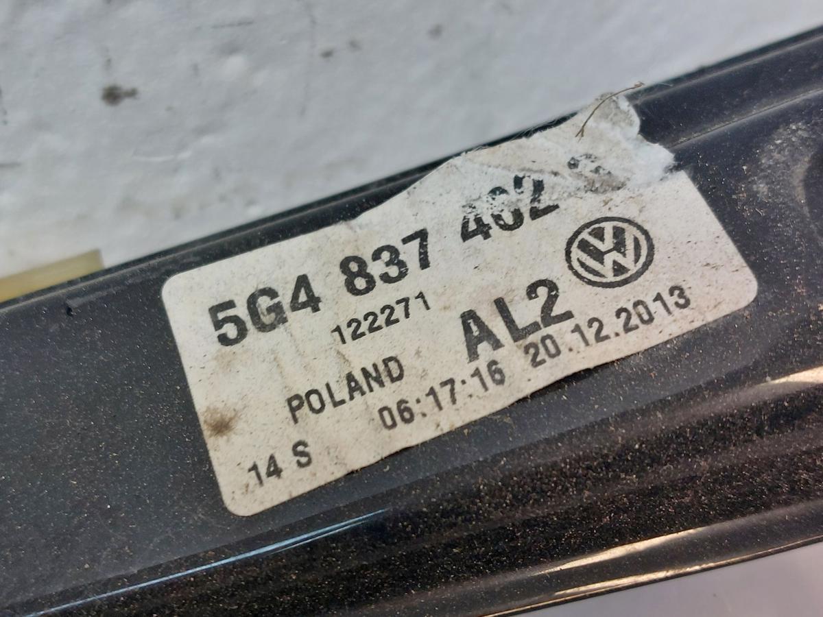 VW Golf 7 VII 5G AU Fensterheber Tür vorn rechts Fensterhebermechanik 5 türer