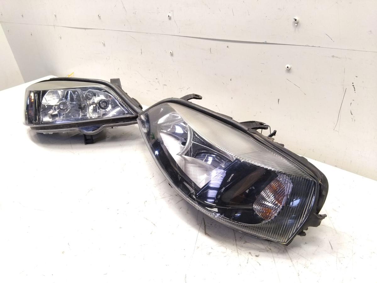 Opel Astra G Satz Scheinwerfer schwarz mit LWR Bj.2000