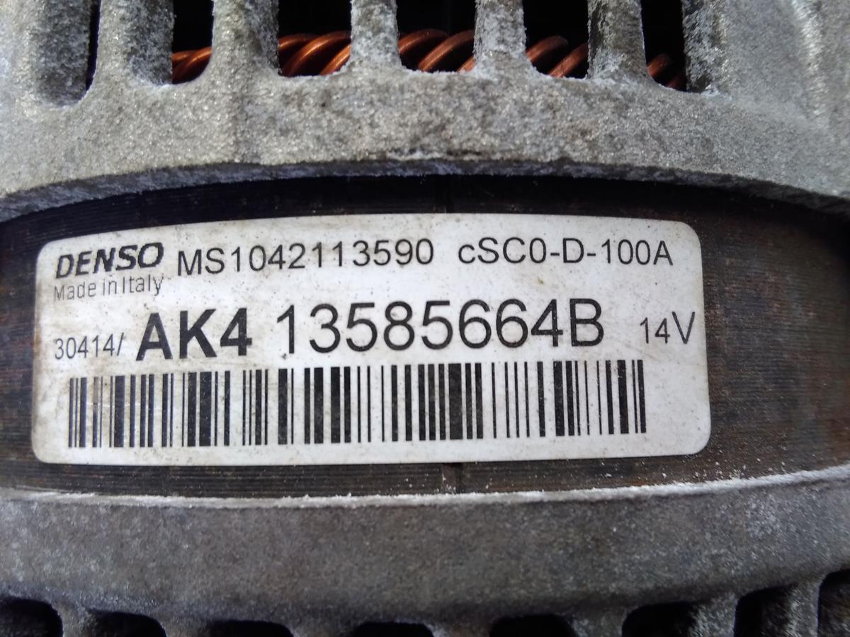 Opel Corsa E original Lichtmaschine Generator Denso 1.2 51kw B12XEL Bj.2015