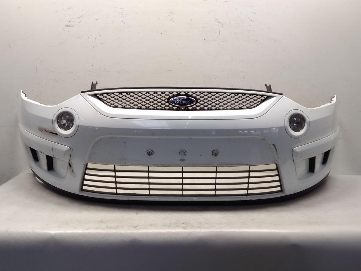 Ford S-Max 1 WA6 orig.Stoßfänger Stoßstange vorn frostweiß beschädigt BJ2008