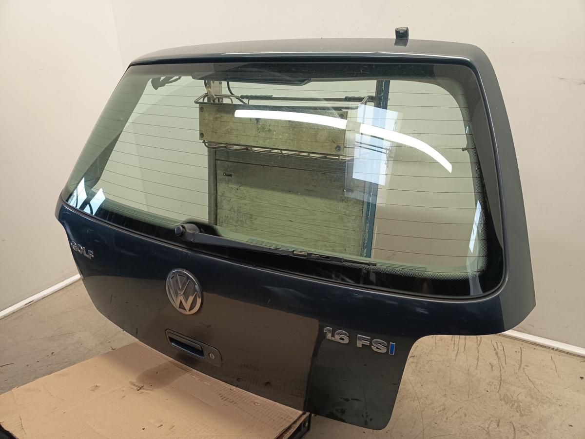 VW Golf IV original Heckklappe mit Scheibe LC7V Anthrazitblau Metallic Bj 2002