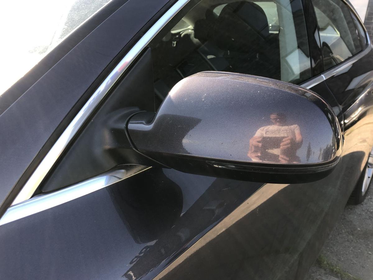 Audi A5 8T Sportback Au&szlig;enspiegel links Spiegel elek anklappbar LZ4X grau