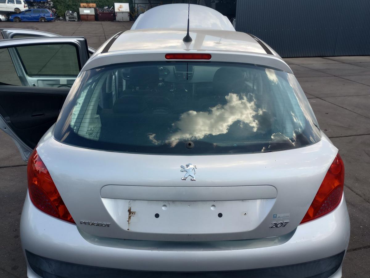 Peugeot 207 original Heckklappe mit Scheibe Roh EZR Aluminiumgrau Bj 2009