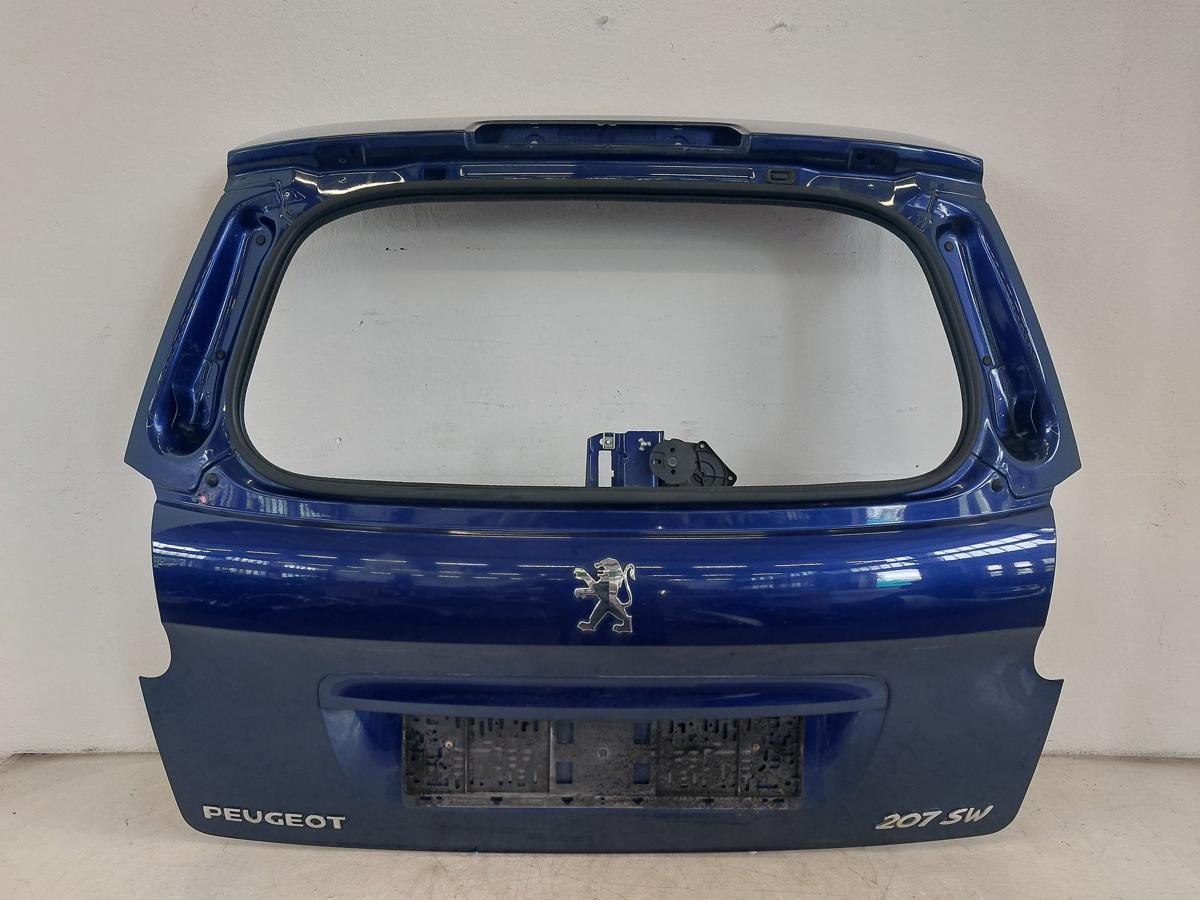 Peugeot 207SW Heckklappe ohne Heckscheibe im Rohbau KPL Montebello blau