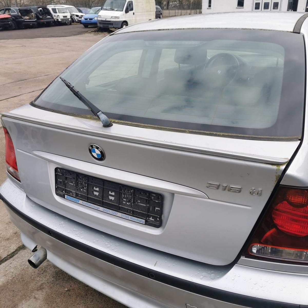 Heckklappe Klappe hinten Kofferraumklappe 354 Titansilber BMW 3er E46 Compact