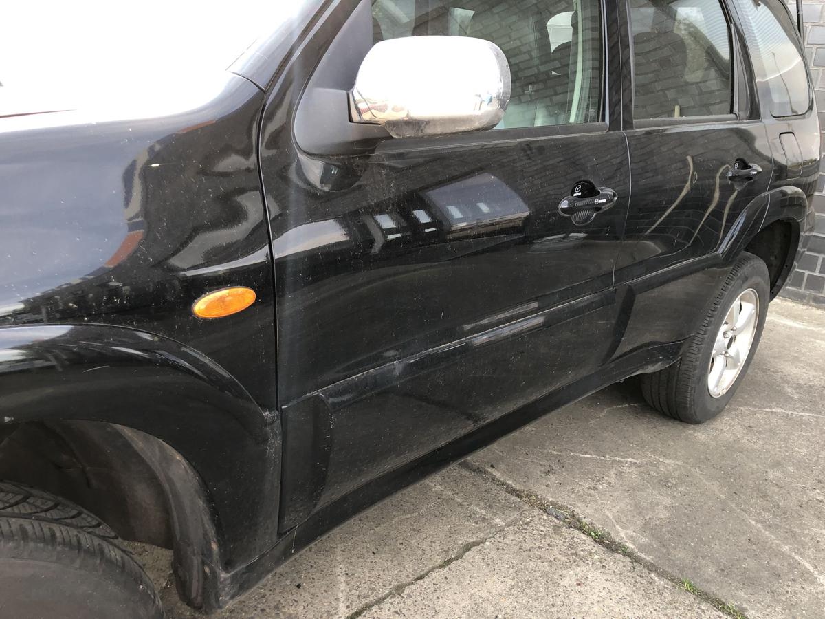 Mazda Tribute EP ab 2004 Tür vorn links Fahrertür im Rohbau schwarz Anrostungen