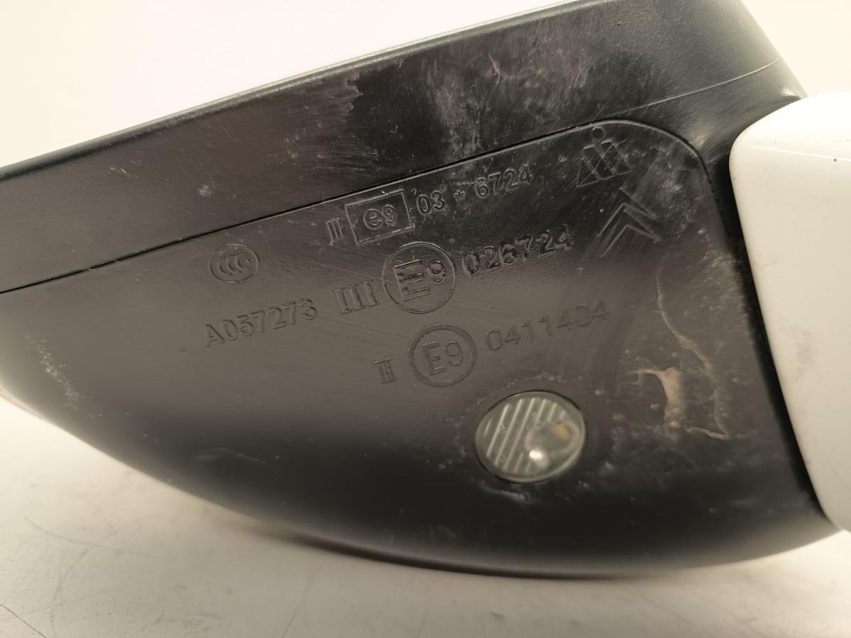 Citroen C4 II 2 Picasso orig elektrisch einklappbarer Spiegel rechts wei&szlig; Bj2018