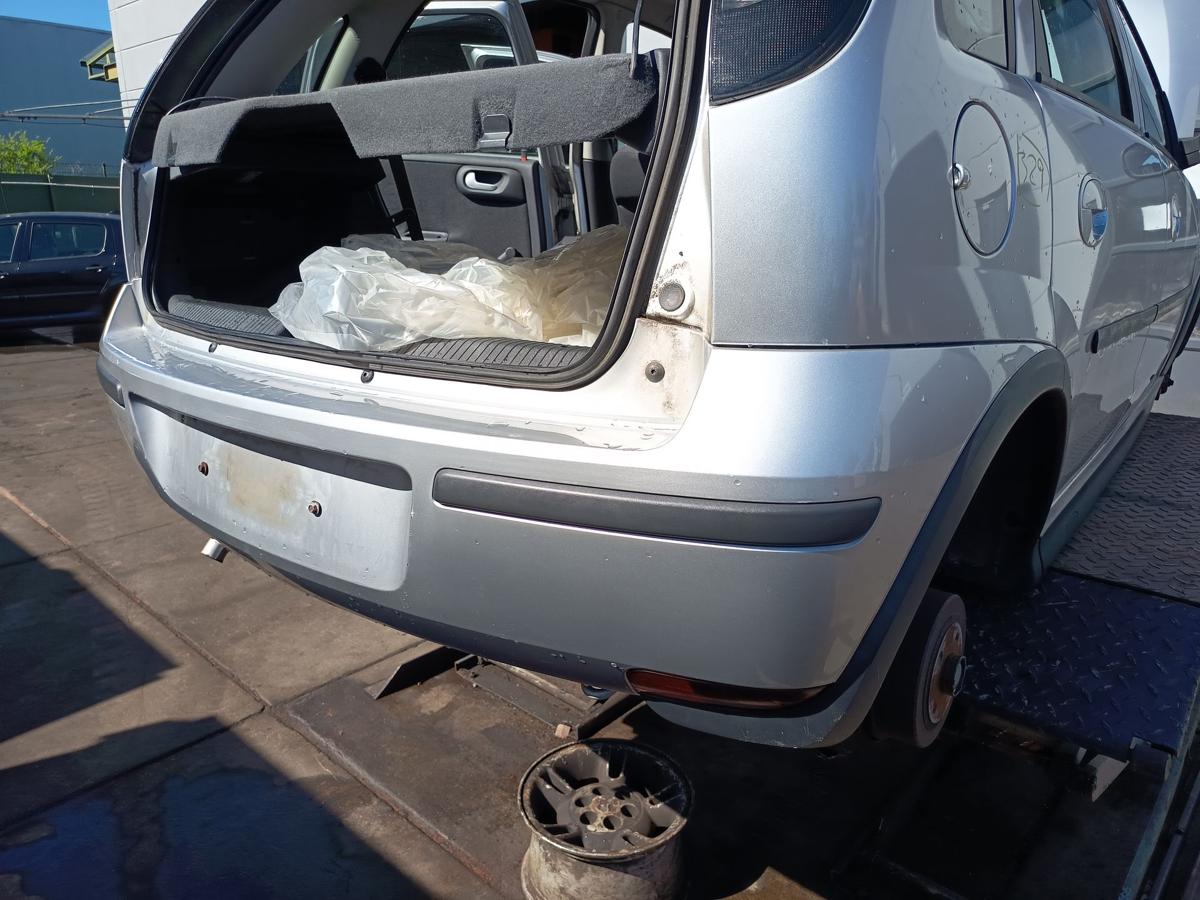 Opel Corsa C original Sto&szlig;stange F&auml;nger hinten Heck Z157 Starsilber Bj 2005