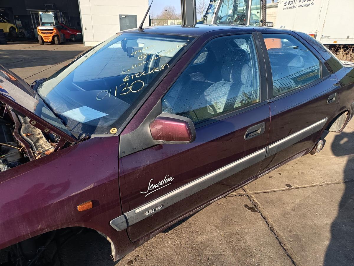 Citroen Xantia X1 original T&uuml;r vorn links Fahrer KJN Impulsionrot Bj 1996