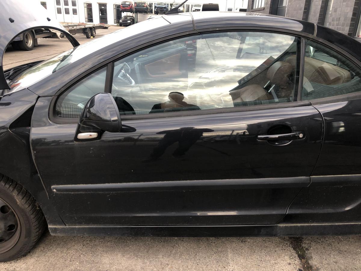 Peugeot 207CC Tür vorn links Fahrertür im Rohbau EXL Schwarz Obsidien Metallic