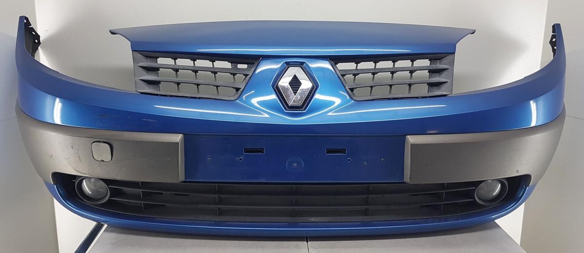 Renault Scenic II Stoßstange Stoßfänger vorn in TEI45 Blau Ottoman Bj2005