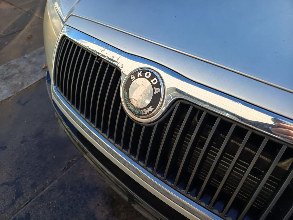 Skoda Fabia 6Y orig Motorhaube Klappe Deckel vorn Front F7T Diamantsilber Bj2002