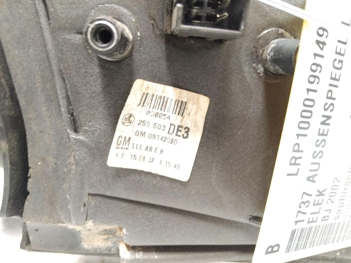 Opel Astra G orig Au&szlig;enspiegel links saphirschwarz elektrisch und beheizt BJ2002