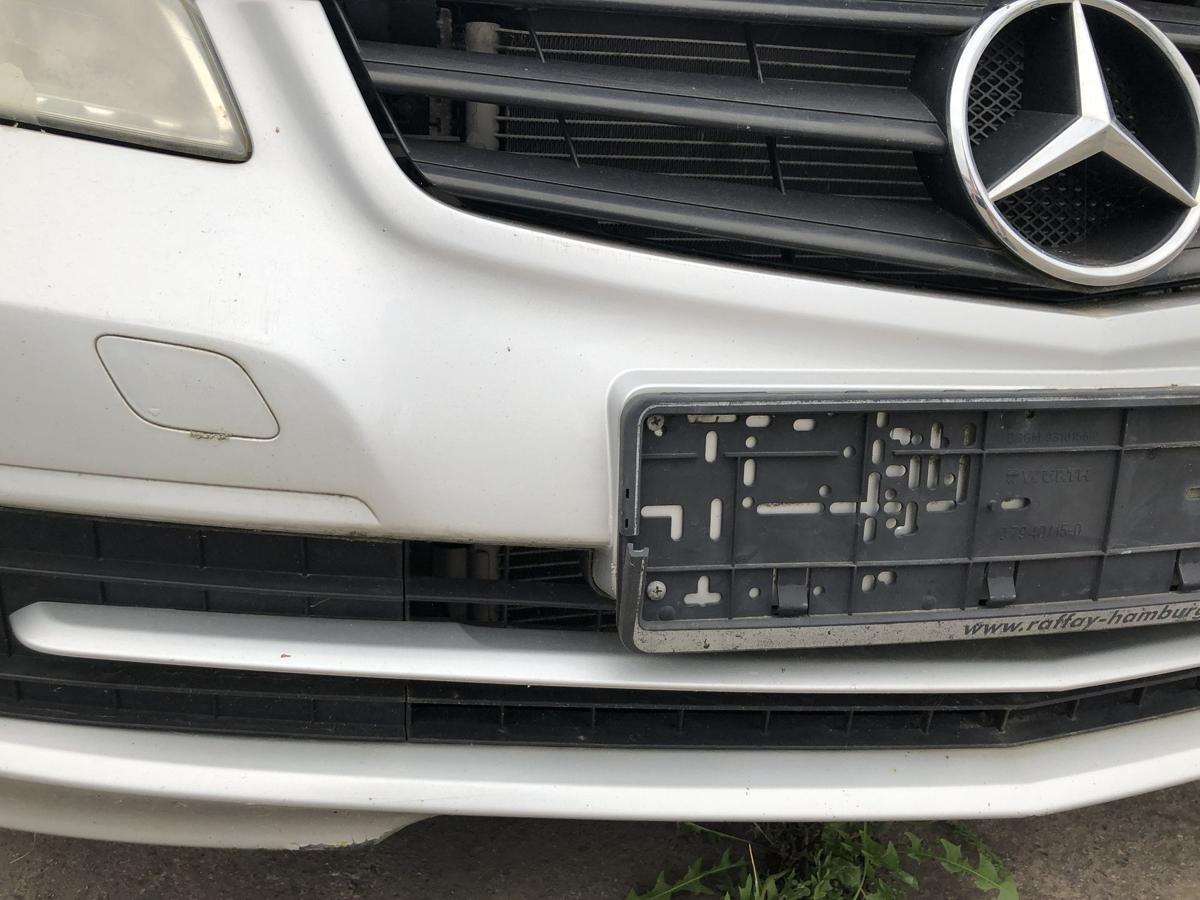 Mercedes A-Klasse W169 Sto&szlig;f&auml;nger vorn Frontsch&uuml;rze Mopf mit Nebel 761 siber